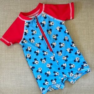 Disney baby Mickey Mouse swim rash guard 0-3 months